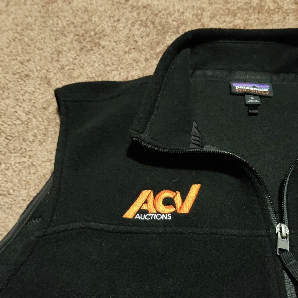 Patagonia Better Sweater Fleece Black Embroidery Vest Men's Size XL Full Zip